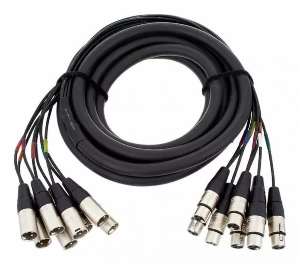 CORDIAL CML80FM5C CABLE SNAKE 8X8 XLR MACHO A XLR HEMBRA - 5MTS